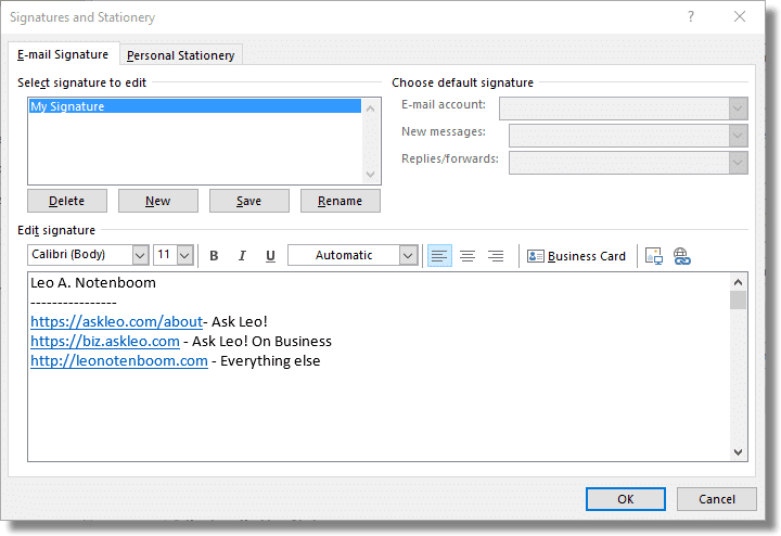 how to add signature to my outlook email