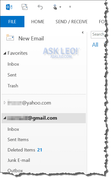 Outlook 2013 Folder Pane