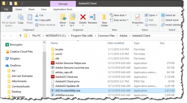 An Adobe Startup program in Windows File Explorer
