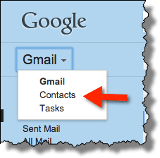 Gmail contacts