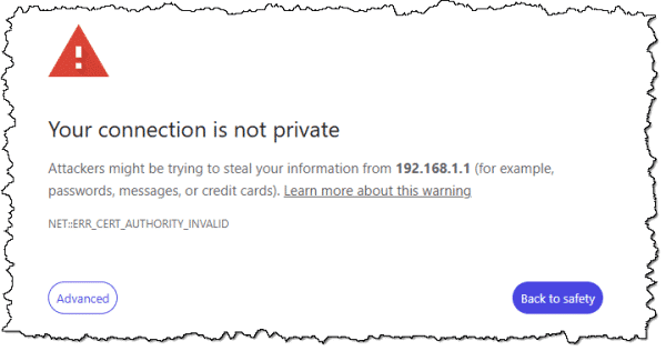 An http connection is not private.
