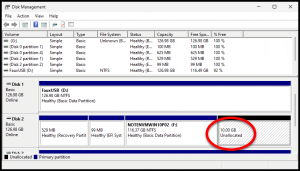 How Do I Use an "Unallocated Space" Partition?