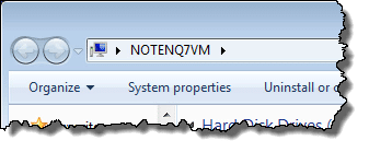 Default - not existent - menu bar in Windows Explorer