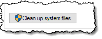 Clean up system files button