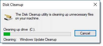 Disk Cleanup in progress (again)