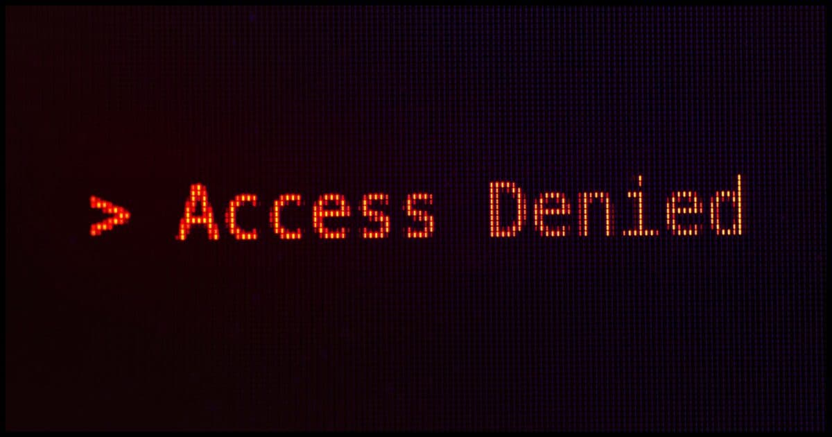 Access Denied!