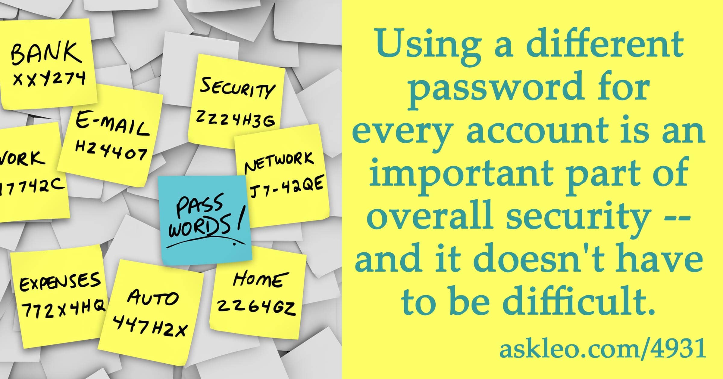 Different password. Different passwords. Different passwords photo.