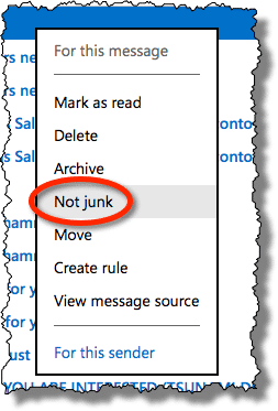 How Do I Stop Outlook.com from Putting Legitimate Messages in the Junk