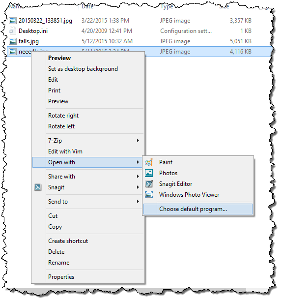 how to choose default programs for opening files