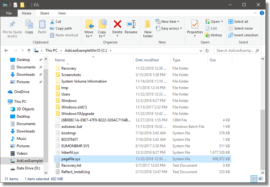 Удалить удаленные файлы windows 10. Файл sys. Pagefile.sys. Тип расширения sys. Hiberfil.sys.