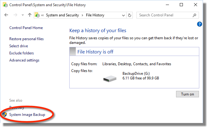 What about Windows 10 backup?  Ask Leo!
