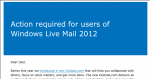 Microsoft's Outlook and Windows Live Mail 2012 message