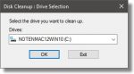 Disk Cleanup - Choose Disk