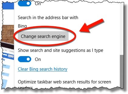 Change the Search Engine in Microsoft Edge - Ask Leo!