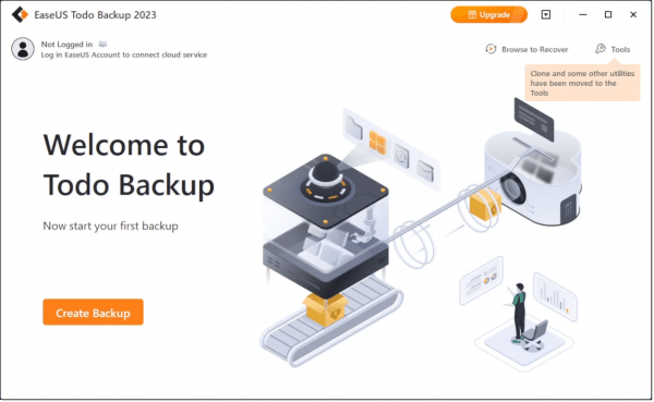 Creating a Backup Image Using EaseUS Todo Free