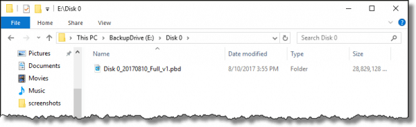 PBD File in File Explorer