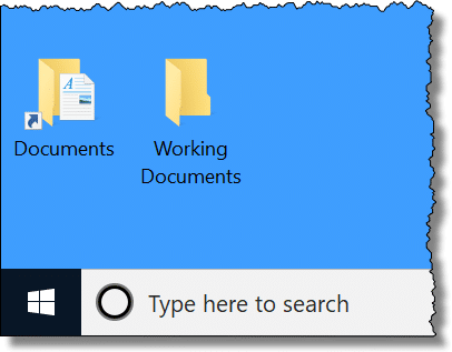 Folders on the Desktop