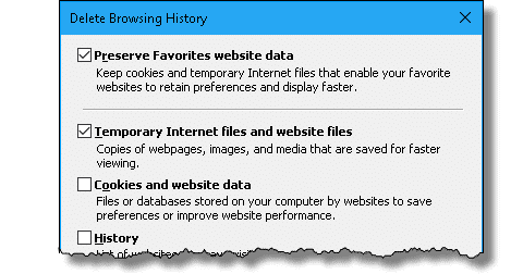 Cookie Clearing in IE
