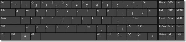 A typical Windows keyboard