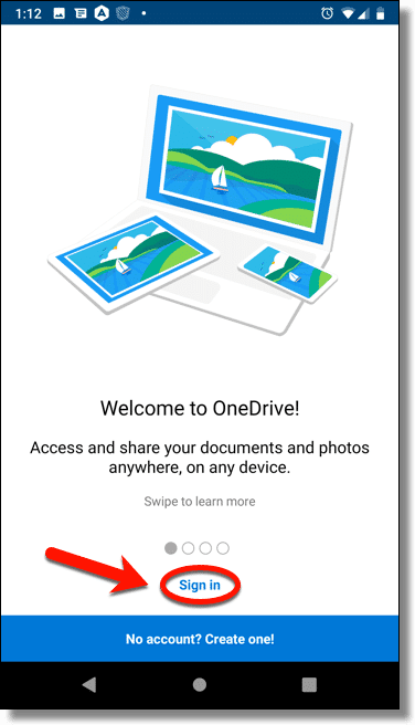 OneDrive Sign In