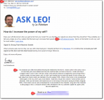 Fake Ask Leo Email