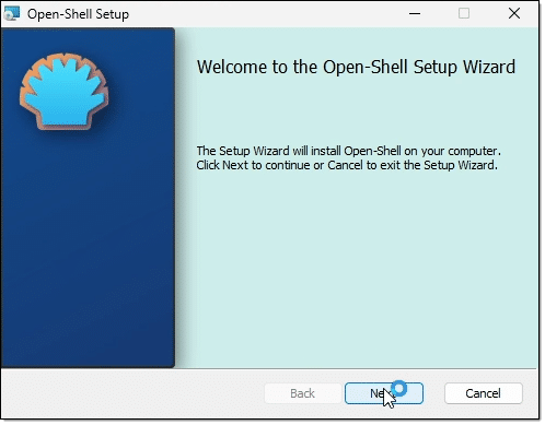 Open Shell Setup