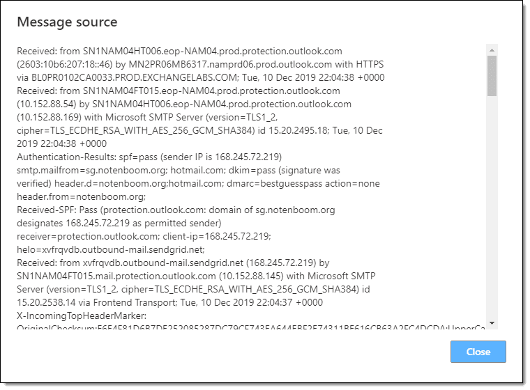 track ip address from facebook message