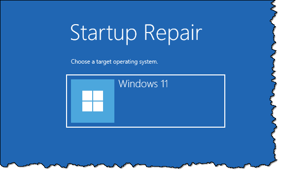 Startup Repair - OS