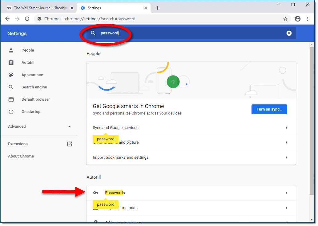 where can i find my saved passwords google chrome