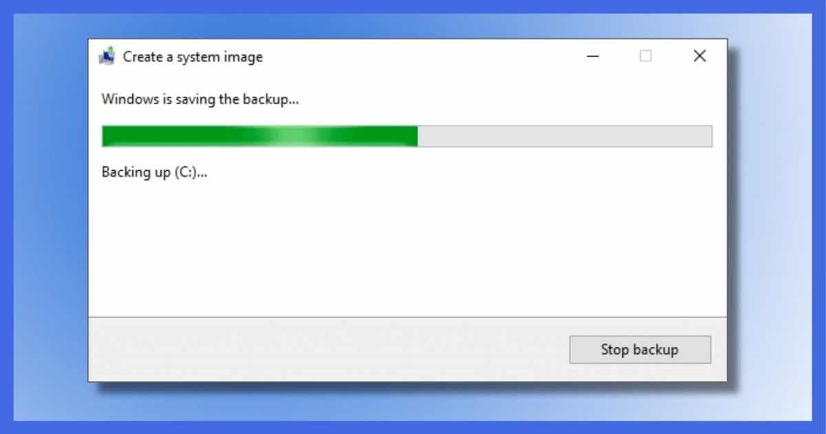 Creating A Backup Image Using Windows' Built-in Backup - Ask Leo!