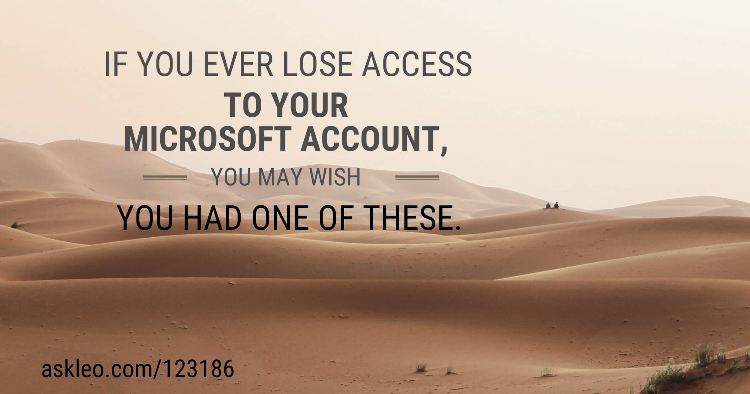 What Is a Microsoft Account? - Ask Leo!