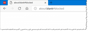 What Is "about:blank" (or "about:blank#blocked") and How Do I Get Rid of It?