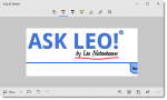 A Snip & Sketch of the Ask Leo! webpage