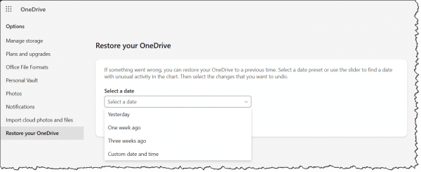 Restore your OneDrive. 