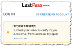 The LastPass message