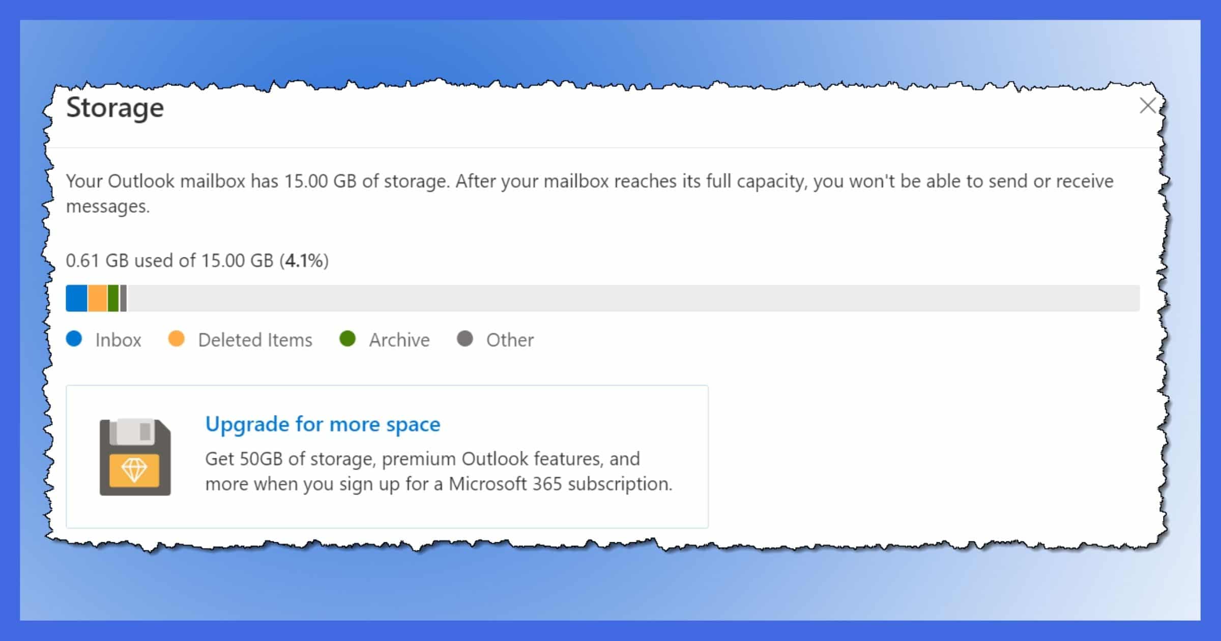 How Full Is My Hotmail Account? - Ask Leo!