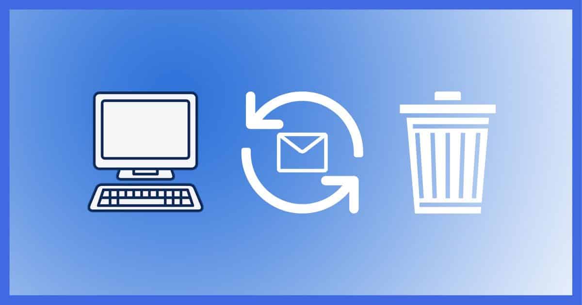 Syncing email to a garbage can.