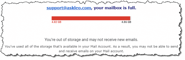 Spam threat.