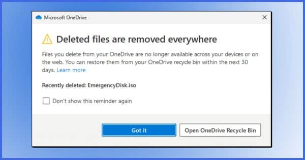 "Deleted Files Are Removed Everywhere" -- What Does It Mean?