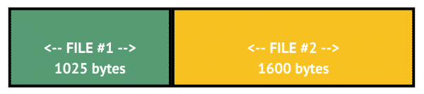Files backed up in an image.
