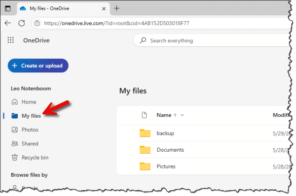 Onedrive.com - My Files