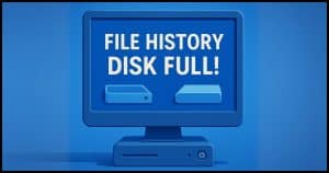 How to Limit File History Disk Usage