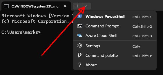 Cmd to powershell