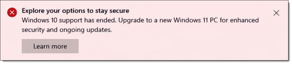 Windows 10 migration options.