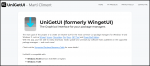 UniGetUI webpage.