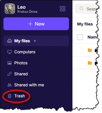 Proton Drives's Trash
