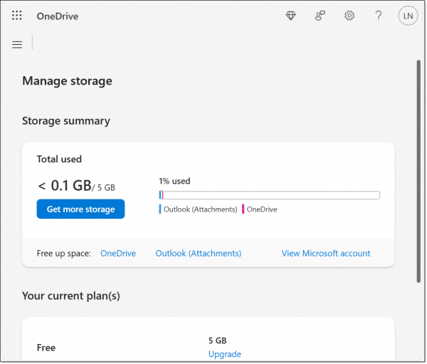 The result of Free Up Space.