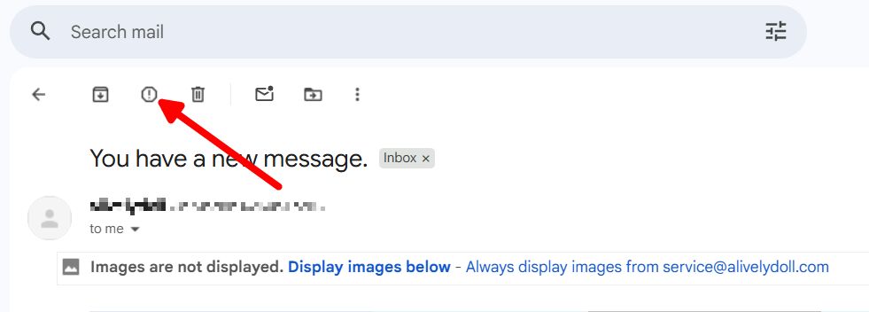 Gmail Spam Button